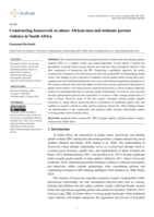 Constructing housework as abuse: African men and intimate partner violence in South Africa
