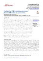 The benefits of computer conferences in distance education: An assessment
