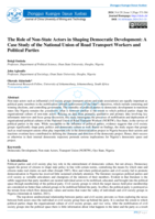 The role of non-state actors in shaping democratic development: A Case Study of the National Union of Road Transport Workers and Political Parties