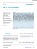 How to … do decolonial research