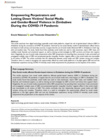 Empowering perpetrators and letting down victims? Social media and gender-based violence in Zimbabwe during the COVID-19 pandemic