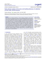 Finite element analysis of the stress and buckling behaviour of cylindrical oil tank under internal pressure