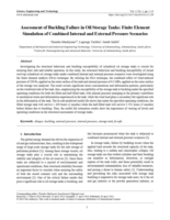 Assessment of buckling failure in oil storage tanks: Finite element simulation of combined internal and external pressure scenarios