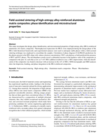Field-assisted sintering of high-entropy alloy-reinforced aluminium matrix composites: phase identification and microstructural properties
