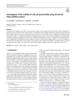 Investigation of the stability of a fly ash pond facility using 2D and 3D slope stability analysis
