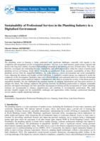 Sustainability of professional services in the plumbing industry in a digitalised environment