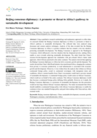 Beijing consensus diplomacy: A promoter or threat to Africa’s pathway to sustainable development