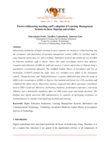 Factors influencing teaching staff's adoption of Learning Management Systems in three Nigerian universities