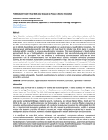 Predicted and prized critical skills for a graduate to produce effective innovation