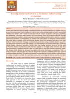 Assessing student motivation in an involuntary online learning environment