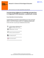 Incorporating indigenous knowledge perspectives in integrated STEM education: A systematic review