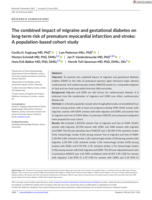 The combined impact of migraine and gestational diabetes on long-term risk of premature myocardial infarction and stroke: A population-based cohort study