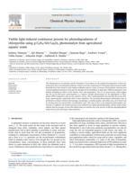 Visible light-induced continuous process for photodegradation of chlorpyrifos using g-C3N4/GO/La2O3 photocatalyst from agricultural aquatic waste