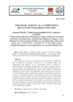 Strategic agility as a competitive advantage in banking industry
