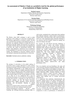 An assessment of Markov Chain as a predictive tool for the global performance of an institution of Higher learning