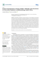 Green consumerism in young adults: Attitudes and awareness in university students in Johannesburg, South Africa