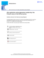 Afro-optimism and progressive modernity: The Fintech story in the African press