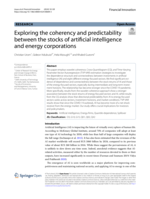 Exploring the coherency and predictability between the stocks of artificial intelligence and energy corporations