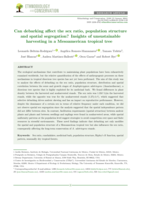 Can debarking affect the sex ratio, population structure and spatial segregation? Insights of unsustainable harvesting in a Mesoamerican tropical tree