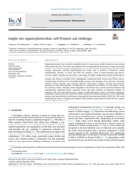 Insight into organic photovoltaic cell: Prospect and challenges