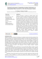 Parental involvement in supporting academic performance of intermediate phase learners in a low socio-economic context