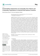 Sustainability implications of commodity price shocks and commodity dependence in selected Sub-Saharan Countries
