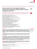 Physical, cognitive, and social triggers of symptom fluctuations in people living with long COVID: an intensive longitudinal cohort study