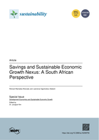 Savings and sustainable economic growth nexus: A South African perspective
