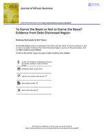 To starve the beast or not to starve the beast? Evidence from debt-distressed region