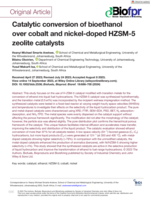Catalytic conversion of bioethanol over cobalt and nickel-doped HZSM-5 zeolite catalysts