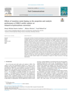 Effects of transition metal doping on the properties and catalytic performance of ZSM-5 zeolite catalyst on ethanol-to-hydrocarbons conversion