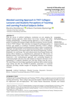 Blended learning approach in TVET Colleges: Lecturers and students perceptions of teaching and learning practical subjects online