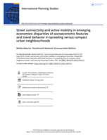 Street connectivity and active mobility in emerging economies: Disparities of socioeconomic features and travel behavior in sprawling versus compact urban neighbourhoods