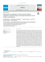 Experimental investigations of dual functional substrate integrated waveguide antenna with enhanced directivity for 5G mobile communications