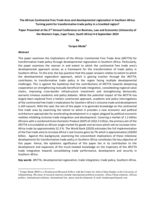 The African Continental Free Trade Area and developmental regionalism in Southern Africa: Turning point for transformative trade policy in a troubled region?