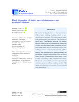 Dual digraphs of finite meet-distributive and modular lattices