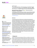 The effectiveness of emerging markets' legal structure in explaining financial development