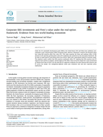 Corporate ESG investments and Firm's value under the real-option framework: Evidence from two world-leading economies