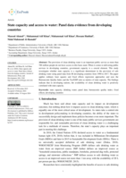State capacity and access to water: Panel data evidence from developing countries