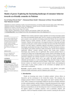 Shades of green: Exploring the fascinating landscape of consumer behavior towards eco-friendly cosmetics in Pakistan