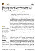 A cost-effective energy management approach for on-grid charging of plug-in electric vehicles integrated with hybrid renewable energy sources