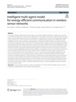 Intelligent multi-agent model for energy-efficient communication in wireless sensor networks