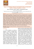 Impact of technology-enhanced experiential learning on postgraduate students' training in qualitative research