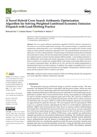 A novel hybrid crow search arithmetic optimization algorithm for solving weighted combined economic emission dispatch with load-shifting practice