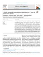 A humidity tolerance and room temperature carbon soot@ZIF-71 sensor for toluene vapour detection