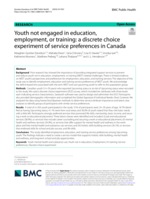 Youth not engaged in education, employment, or training: A discrete choice experiment of service preferences in Canada