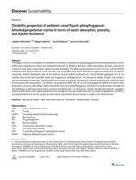 Durability properties of ambient-cured fly ash-phosphogypsum blended geopolymer mortar in terms of water absorption, porosity, and sulfate resistance