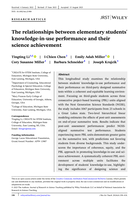 The relationships between elementary students' knowledge‐in‐use performance and their science achievement