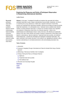 Exploring the pleasures and perils of participant observation in researching heterosexual identities