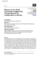 Reports of my death are greatly exaggerated: The persistence of neoliberalism in Britain